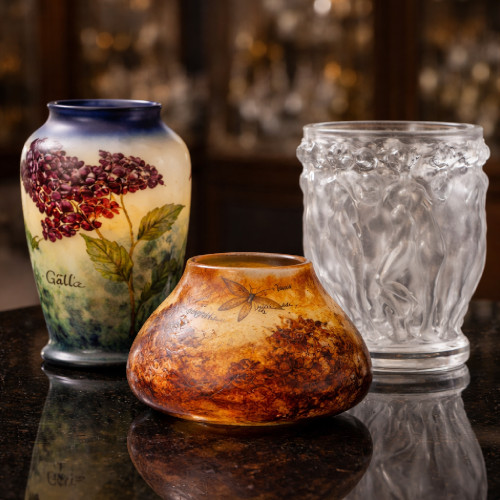 Pâtes de verre Gallé Daum Lalique